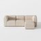 Cubic M sjeselongsofa hyre eller venstrevent beige.