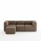 Cubic M sofa szezląg prawy lub lewy brązowe.