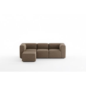 Cubic M sjeselongsofa hyre eller venstrevent brun.