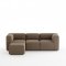 Cubic M sjeselongsofa hyre eller venstrevent brun.