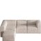 Cubic XL sjeselongsofa hyre eller venstrevent beige.