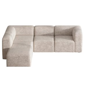 Cubic XL sjeselongsofa hyre eller venstrevent beige.