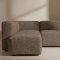 Cubic XL sofa szezląg prawy lub lewy brązowe.