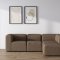 Cubic XL sjeselongsofa hyre eller venstrevent brun.