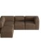 Cubic XL sjeselongsofa hyre eller venstrevent brun.
