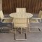 Holmsund set de jardin table 100x100cm 4 chaises beige.