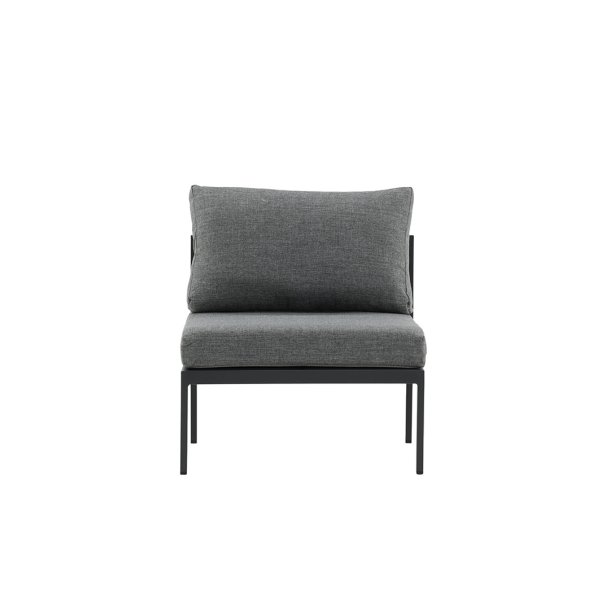 Copacabana sofa ogrodowa część środkowa czarna.