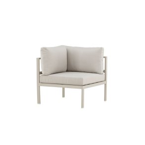 Copacabana Gartensofa Eckteil beige.