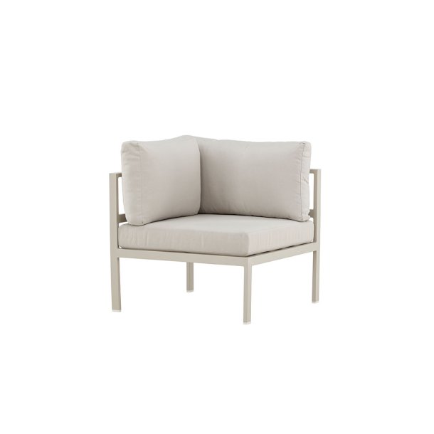 Copacabana Gartensofa Eckteil beige.