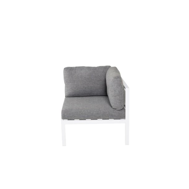 Copacabana havesofa hj�rnemodul hvid.