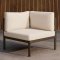 Copacabana havesofa hj�rnemodul brun.