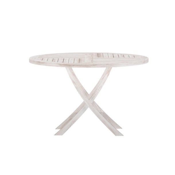 Kenya Gartentisch �120cm whitewash.