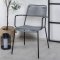 Lindos havestol med armln stabelbar sort,gr.