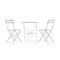 Tao Loungeset 1 Tisch, 2 Sthle beige.