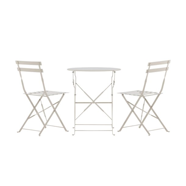 Tao Loungeset 1 Tisch, 2 Sthle beige.