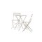Tao Loungeset 1 Tisch, 2 Sthle beige.