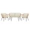 Ortigia loungeset 1 soffa, 2 stolar, 1 soffbord natur.