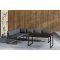 Zingaro loungest 1 hjrnesofa, 1 spisebord sort.