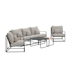 Palazzo Sofaset schwarz.