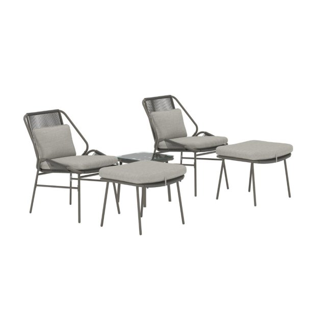 Zakynthos Loungeset braun.