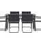 Holmsund set de jardin table 90x150cm 6 chaises noir.