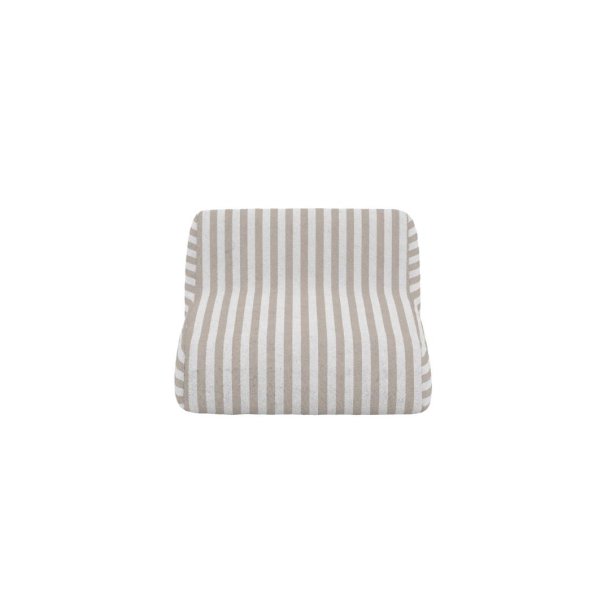 Redang chaise longue, pouf poire beige.