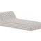 Redang chaise longue, pouf poire beige.