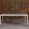 Lino Gartentisch Tisch 100x220cm beige.