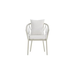 Linos chaise de jardin blanc.
