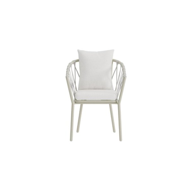 Linos chaise de jardin blanc.