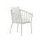 Linos chaise de jardin blanc.