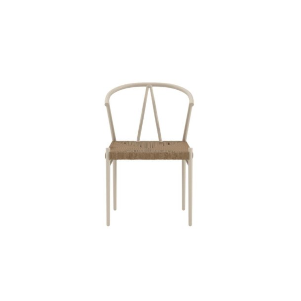 Alfons chaise de jardin beige.