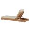 Sunbed chaise longue naturel.