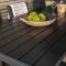 Break Gartenset Tisch 90x205cm schwarz, 6 Sthle Copacabana schwarz.
