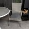 Parma Gartenset Tisch �140cm und 6 St�hle Anna grau.