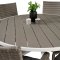 Parma Gartenset Tisch �140cm und 6 St�hle Anna grau.