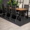 Bois Gartenset Tisch 90x205cm und 6 Sthle Break schwarz, natur.