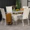 Volta Gartenset Tisch 90cm und 4 Sthle Anna wei.