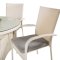 Volta Gartenset Tisch 90cm und 4 Sthle Anna wei.