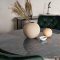Estelle106BLBR spisebordsst spisebord sort, marmor og 4 Velvet Deluxe stole velour grn, messing dekor.