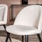 Estelle106WHBL matgrupp  vit, marmor och 4 Velvet matstola sammet beige, svart.