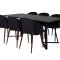 MarinaBLBL matgrupp  svart och 6 Arch matstola svart.