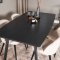 IncaBLBL matgrupp matbord utdragbart bord längd cm 160 / 200 svart och 4 Velvet matstola velour beige, svart.