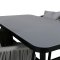 Virya hagesett bord 90x160cm og 4 stoler Virya hvit, svart, gr.
