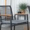 Bois Gartenset Tisch 90x205cm und 6 Stühle Dallas schwarz, natur.