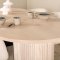 BiancaWW Essgruppe Esstisch Eiche Furnier wei washed und 4 Berit Esszimmersthle Velour beige.