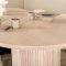 BiancaWW matgrupp matbord ektrd faner vit washed och 4 Velvet Stitches matstola beige.