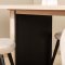 BiancaWW matgrupp matbord ektrd faner vit washed och 4 Velvet Stitches matstola beige.