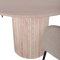 Bianca matgrupp bord whitewash och 4 berit stolar beige.