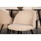Dipp115BLBL matgrupp matbord svart och 4 Velvet Stitches matstola beige.